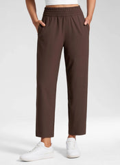 Feathery-Fit Drapey Tapered Ankle Pant 27"