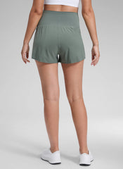 Feathery-Fit Soft 2 in 1 Maternity Shorts 3''