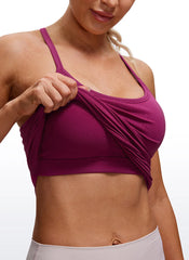Speedy Seamless Built in Bra Pure color Tank