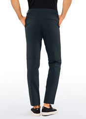 Stretch Slim-Fit Pants with Pockets 33''