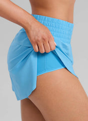 Feathery-Fit Soft High Split Dolphin Shorts 2.5"