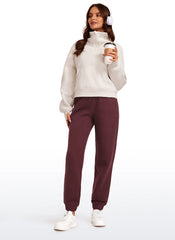 Fleece Lined High Rise Sweatpant 28''