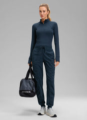Striped Ruched Pocket Jogger 30''