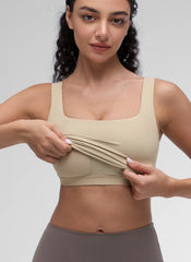 Butterluxe Square Neck Built in Bra Tank