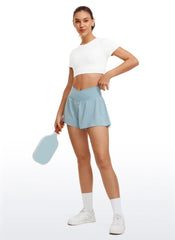 Feathery-Fit Soft 2 in 1 Flowy High Rise Shorts