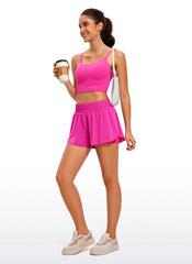 Feathery-Fit Soft 2 in 1  Flowy Shorts 3''