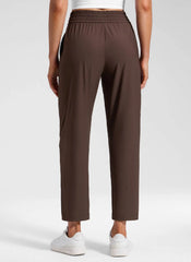 Feathery-Fit Drapey Tapered Ankle Pant 27"