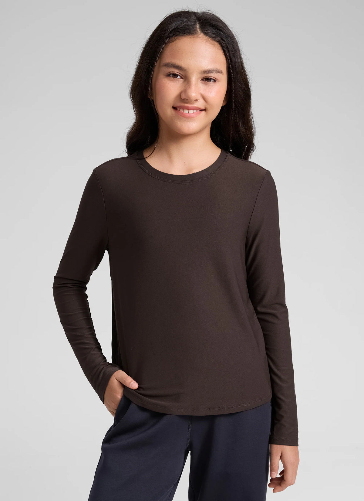 Girls Cloudweight Side Slit Long Sleeve