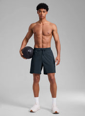 Feathery-Fit Athletic Shorts 7''- Lined