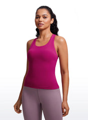 Butterluxe Waist Length Built in Bra Tank