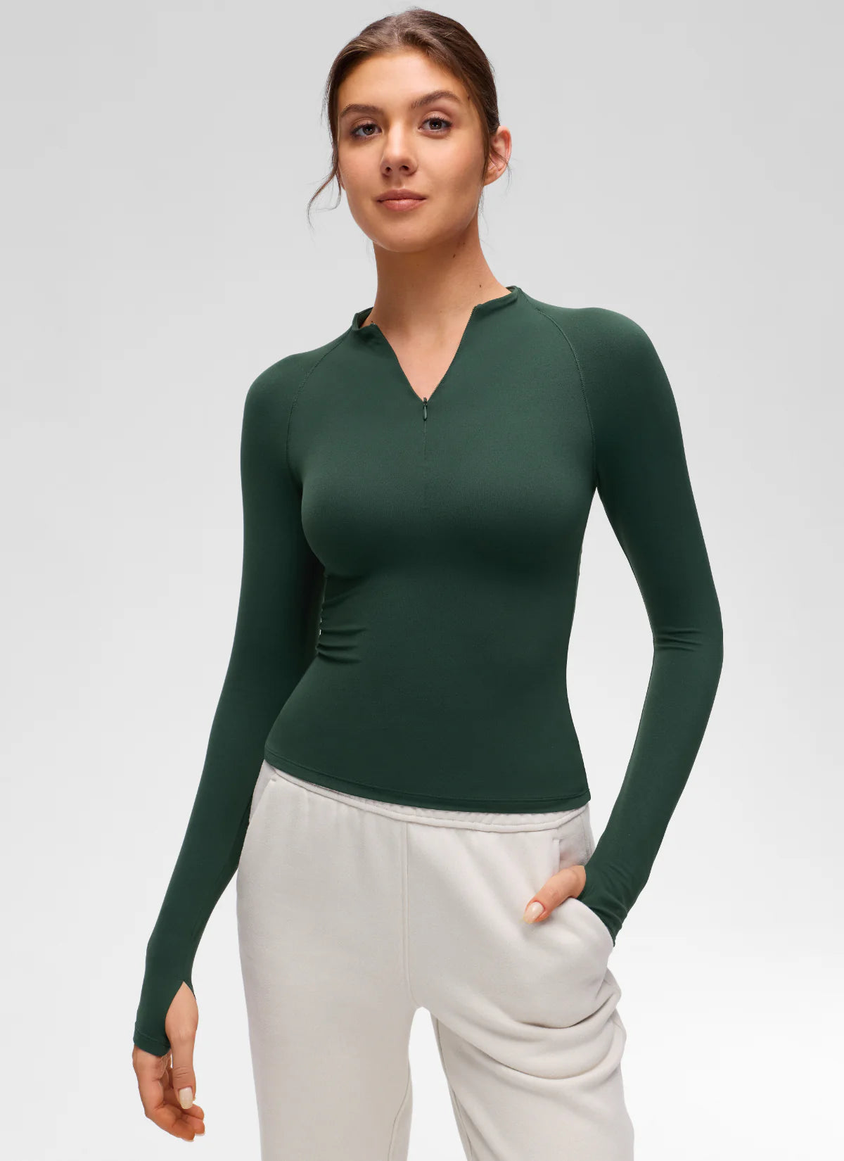 Softembrace Half Zip Long Sleeve