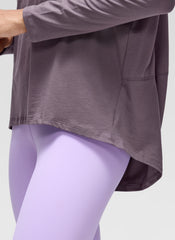 Pima Cotton Boat Neck Long Sleeve