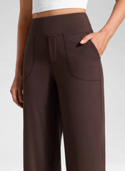 Wide Leg Faux Fly Pocket Pant 30"