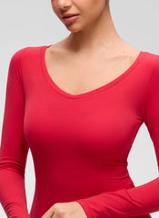 Softembrace V Neck Long Sleeve