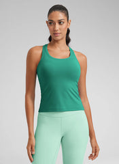 Butterluxe Racerback Waist Length Tank
