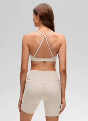Butterluxe Thin Strap Cross Back Sports Bra