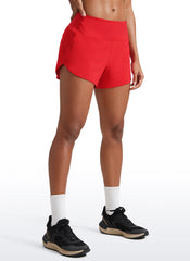 Feathery-Fit Soft Lined Zip Pocket Shorts 4''