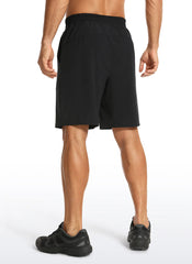 Feathery-Fit Athletic Shorts 9''- Lined