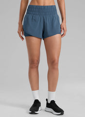 Feathery-Fit Soft  2 in 1 High Rise Shorts 3''