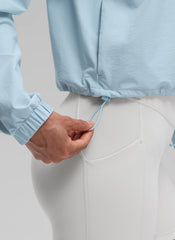 Half Zip Lightweight Pocket Long Sleeve