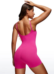 Butterluxe Thin Strap Shorts Bodysuit 4''