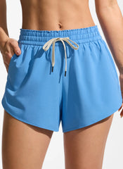 Feathery-Fit Relaxed Side Split Board Shorts 3.5"