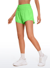 Feathery-Fit Soft  2 in 1 High Rise Shorts 3''
