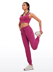 Striped Ruched Pocket Jogger 28''