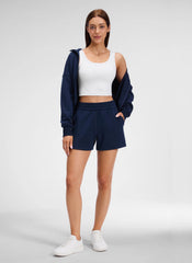 Feathery-Fit Drapey 2 in 1 High Rise Shorts