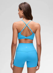 Butterluxe Twist Cross Back Sports Bra