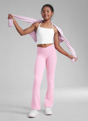 Butterluxe Girls Crossover Flare Leggings