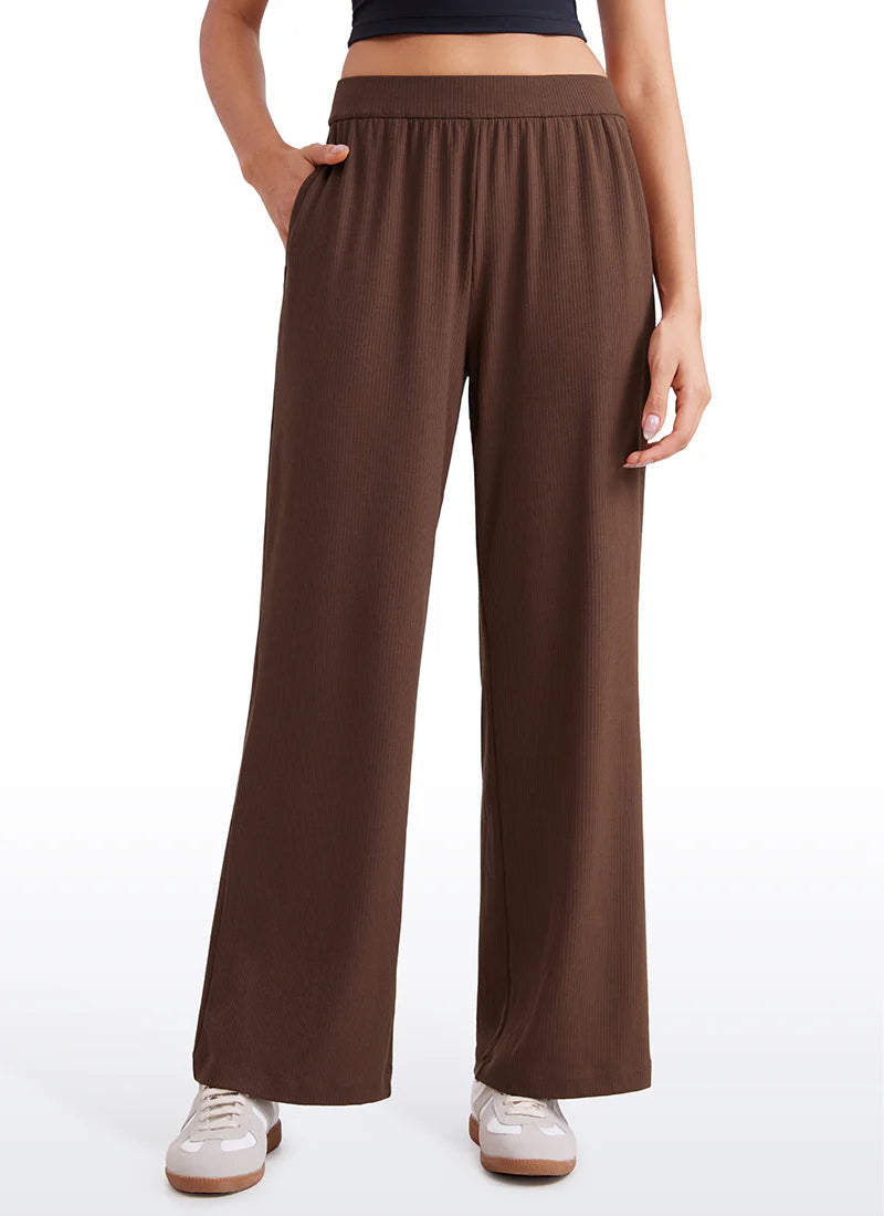 Ribbed High Rise Pocket Sweatpant 30.5"