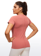Seamless Hip Length Short Sleeve