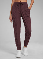 Striped Ruched Pocket Jogger 28''