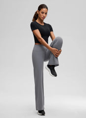 Softembrace Crewneck Cropped Short Sleeve