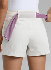 Ripstop Zip Pocket Mid Rise Shorts 4''