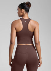 Seamless Ribbed Racerback Crop Tank