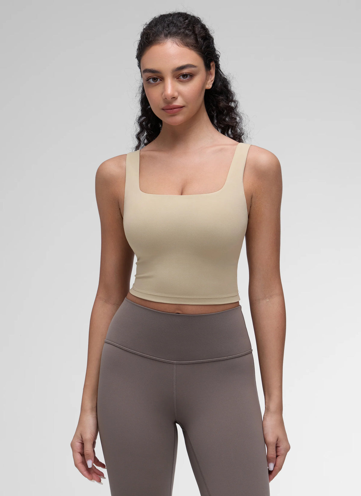 Butterluxe Square Neck Built in Bra Tank