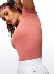Seamless Hip Length Short Sleeve