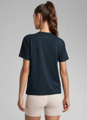 Poly Cotton-Blend Short Sleeves