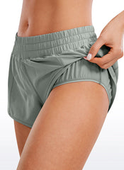 Feathery-Fit Soft Liner Zip Pocket Shorts 2.5''