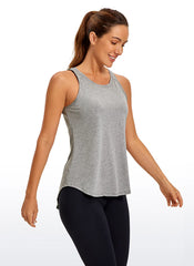 Pima Cotton Split Open Back Tank
