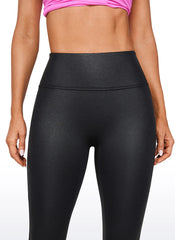 Faux Leather No Front Seam Legging 28''