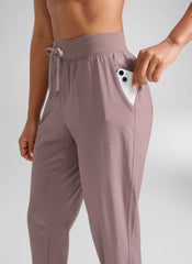 Feathery-Fit Drawstring Pocket Jogger 28''