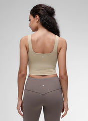 Butterluxe Square Neck Built in Bra Tank