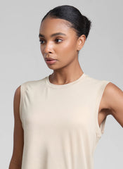 Poly Cotton-Blend Muscle Tank