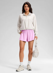 Feathery-Fit Drapey Relaxed Fit Shorts 2.5"