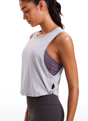 Pima Cotton Crop Deep Armhole Tank