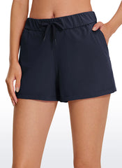 Stretch Mid Rise Pocket Shorts 2.5"