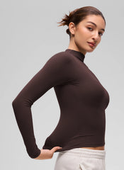 Softembrace Mock Neck Long Sleeve
